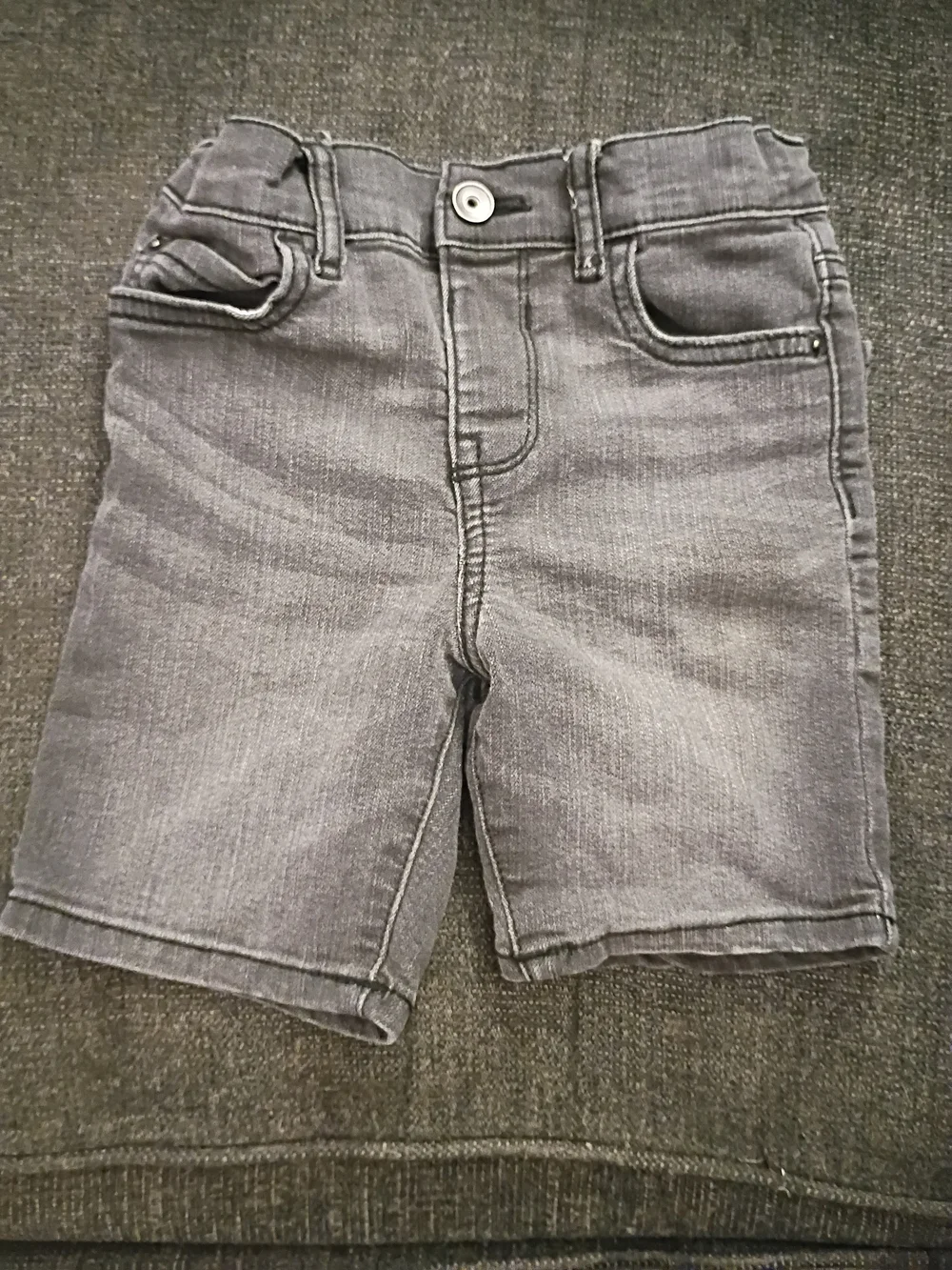 The Children's Place Gray Wash Denim Shorts 5 Pockets 3T